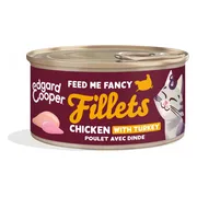 24x Edgard & Cooper Kattenvoer Fillets Kip & Kalkoen 70 gr