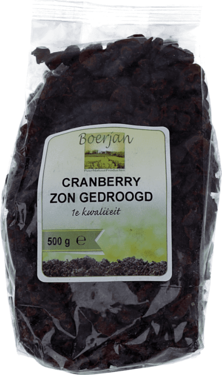Boerjan Cranberry Zon Gedroogd 500GR
