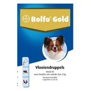 Bolfo Gold Anti Vlooiendruppels Hond Tot 4 kg 4 pipetten