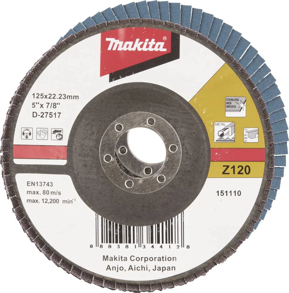 Makita D-27517 Lamellenschijf 125mm K120