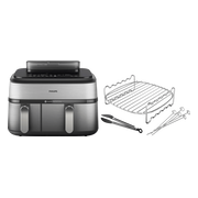 Philips 5000 Series Dual Basket NA555/00 + Dubbellaagse kookset