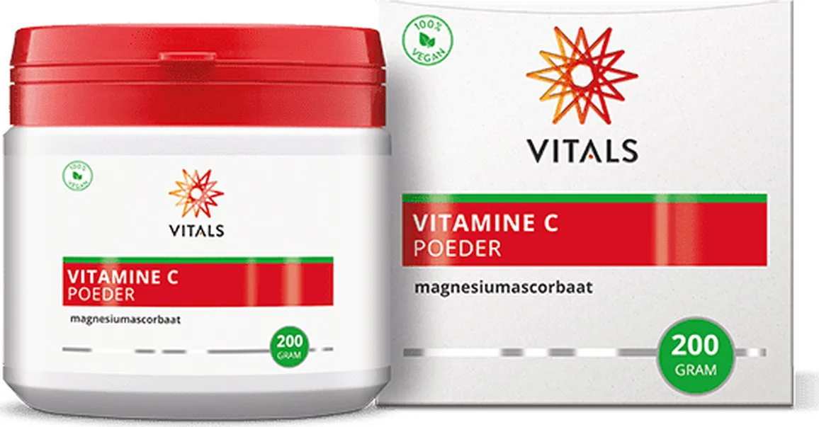 Vitals Vitamine C Poeder Magnesiumascorbaat 200GR