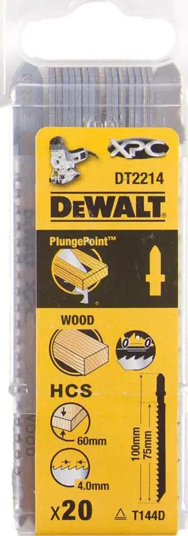 DeWALT DT2214 T 144 D Decoupeerzaagblad voor Hout VE=20