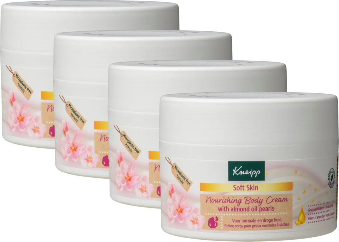 4x Kneipp Nourishing Body Creme Soft Skin 200 ml
