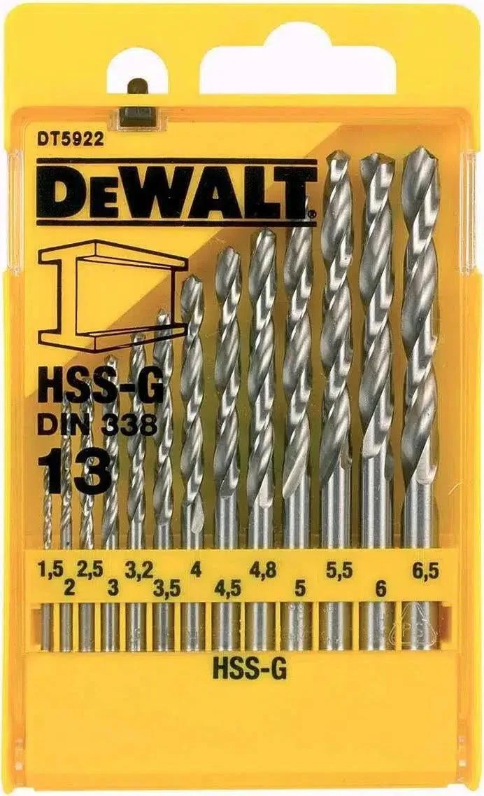 DeWALT DT5922 Metaalborenset in Tough Case 13-delig