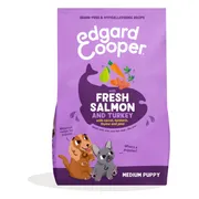 4x Edgard & Cooper Hondenvoer Droog Verse Zalm en Kalkoen Puppy 2,5 kg