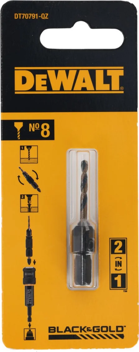 DeWALT DT70791 Reserve voorboor en verzinkboor voor FLIP & DRIVE Nr.8
