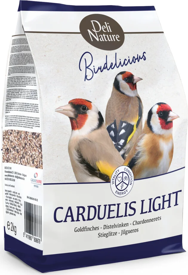 4x Deli Nature Carduelis Distelvinken Light Birdelicious 2 kg