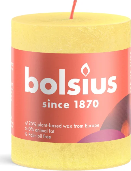 Bolsius Stompkaars Sun Yellow 80/68