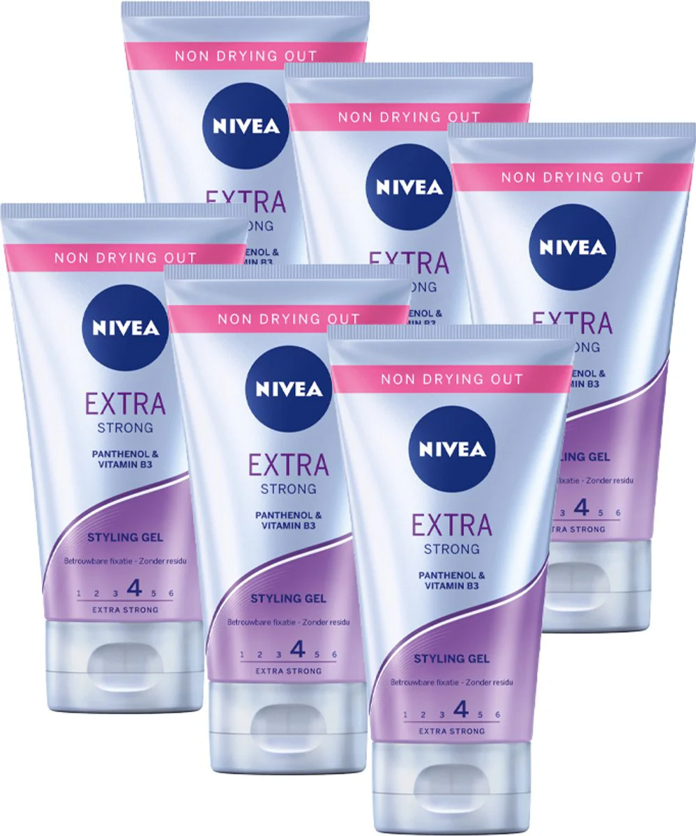 6x NIVEA Gel Extra Strong 150 ml