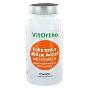 VitOrtho Foliumzuur Actief 400mcg Tabletten 60st 60TB
