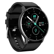 Parya Official Dark Black - Smartwatch - Smartwatch Heren - Smartwatch Dames - Stappenteller Horloge - Smartwatches - Bloeddrukmeter pols - Saturatiemeter - IOS & Android
