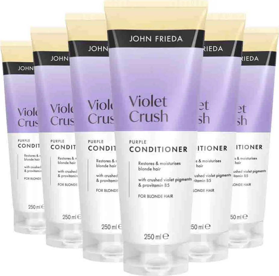 6x John Frieda Violet Crush Purple Conditioner 250 ml