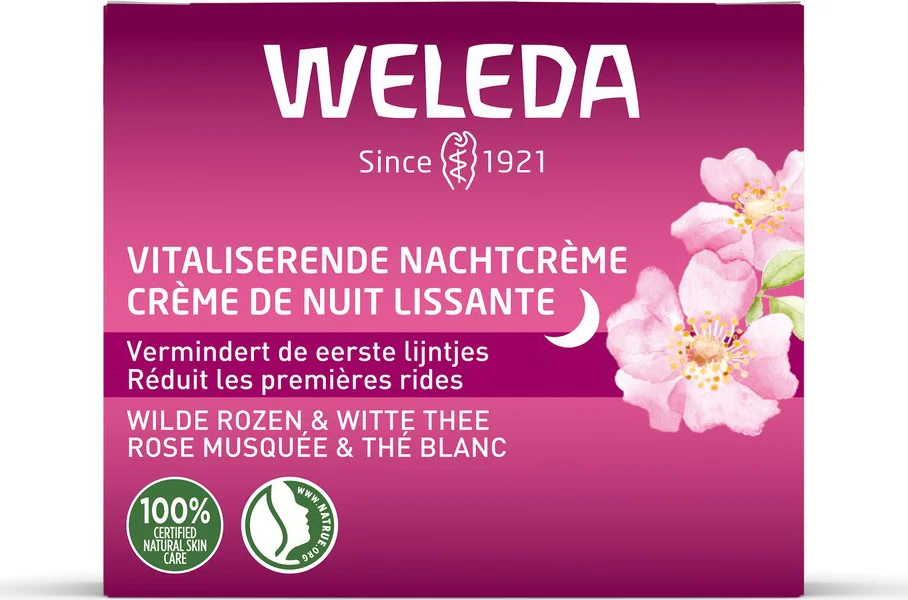 WELEDA Wilde Rozen & Witte Thee Vitaliserende Nachtcrème 40 ml
