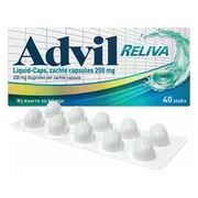 Advil Reliva Liquid Capsules 200 mg - voor pijn en koorts 40CP
