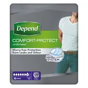 Depend Pants voor Mannen Normaal Maat S/M 10ST