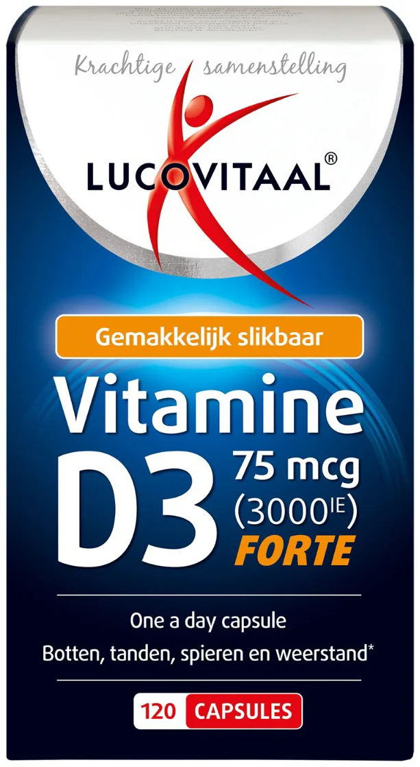 Lucovitaal Vitamine D3 75mcg Forte 120 capsules