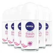 6x NIVEA Deodorant Roller Fresh Flower 50 ml