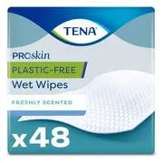 Tena Proskin Plastic Free Wet Wipes 48ST