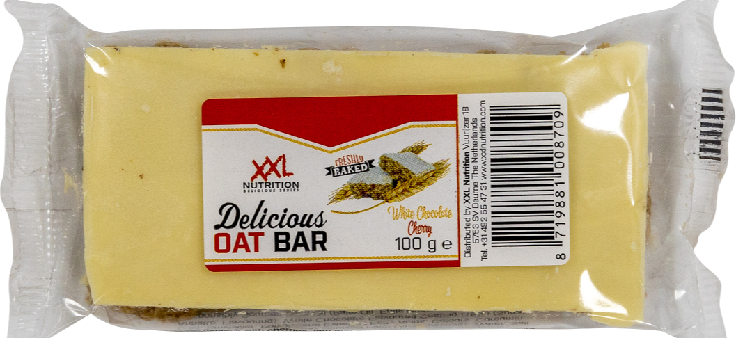 XXL Nutrition Delicious Oat Bar - Witte Chocolade/Kersen 100GR