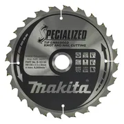 Makita B-33130 Cirkelzaagblad Hout (noest/spijker) | Embedded Tip | 235 x 30 mm | 24-tands