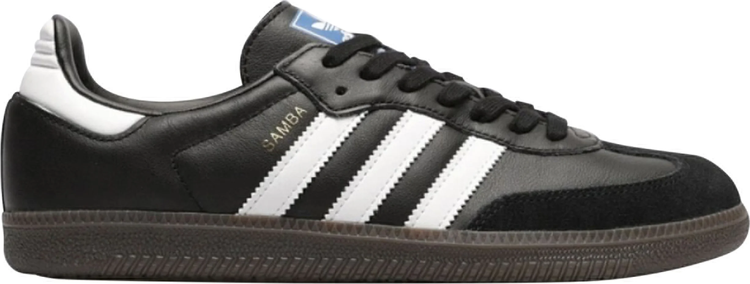 ADIDAS Samba OG schoenen - leer & suède - unisex (36, Zwart)