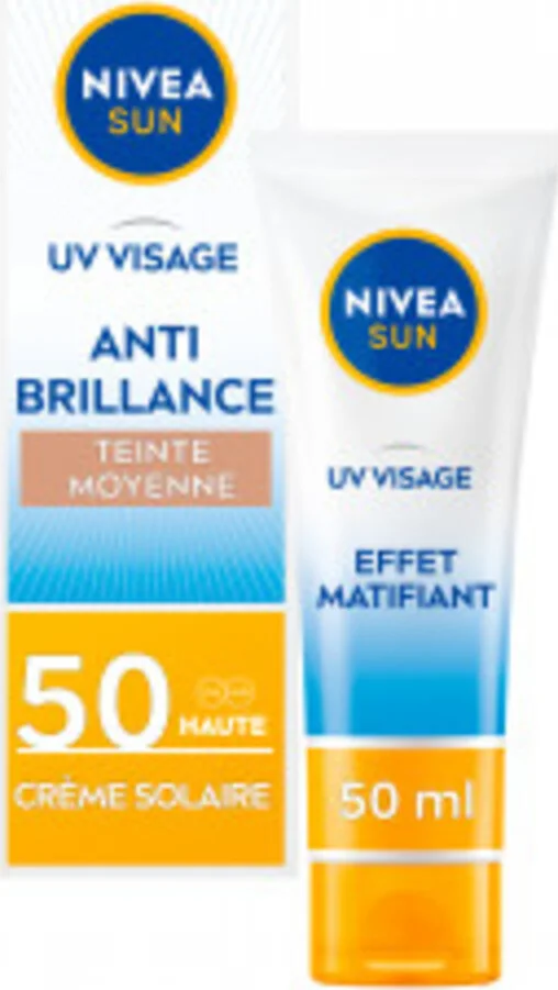NIVEA Sun Zonnecrème Gezicht Anti-Shine SPF 50 50 ml
