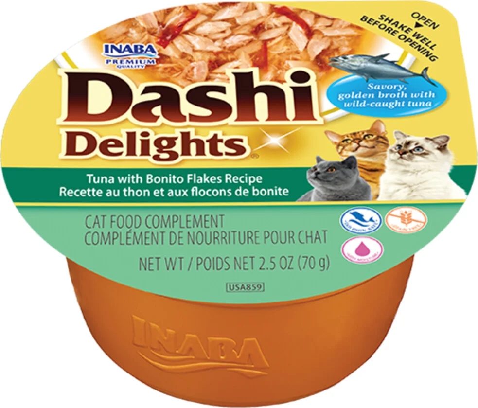 Ciao Kattenvoer Nat Dashi Delights Bouillon Tuna & Bonito 70 gr
