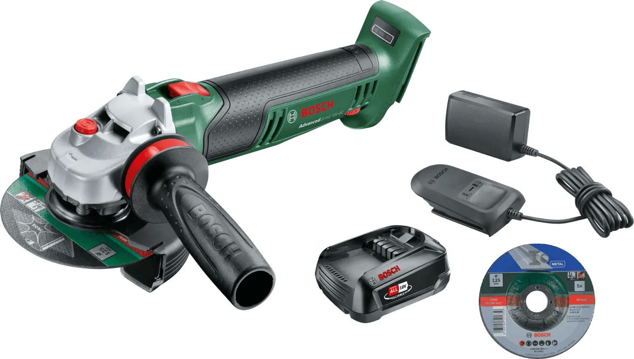 Bosch AdvancedGrind 18V-80 2,5 Ah Accu Compleet Pakket