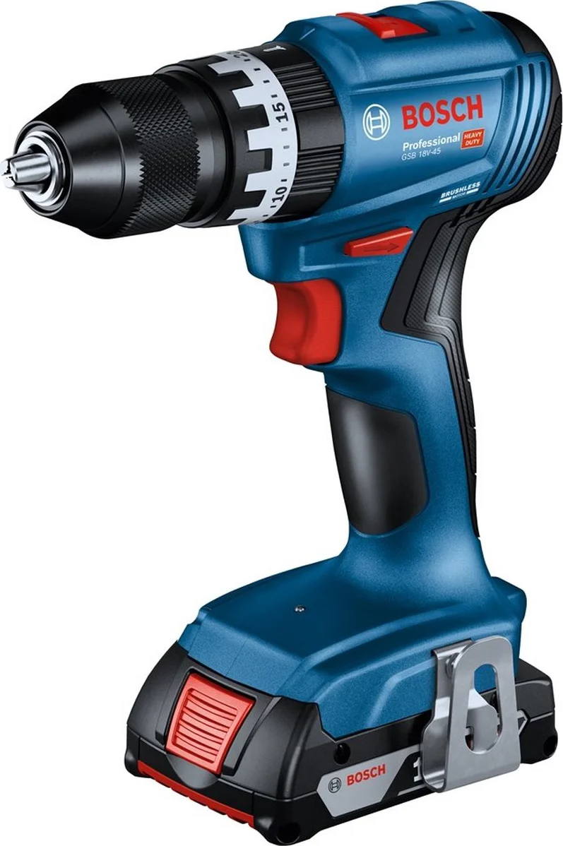 Bosch Professional PRO GSB 18V-45 Accu klop-/schroefboormachine 2x 2.0Ah - 06019K3302