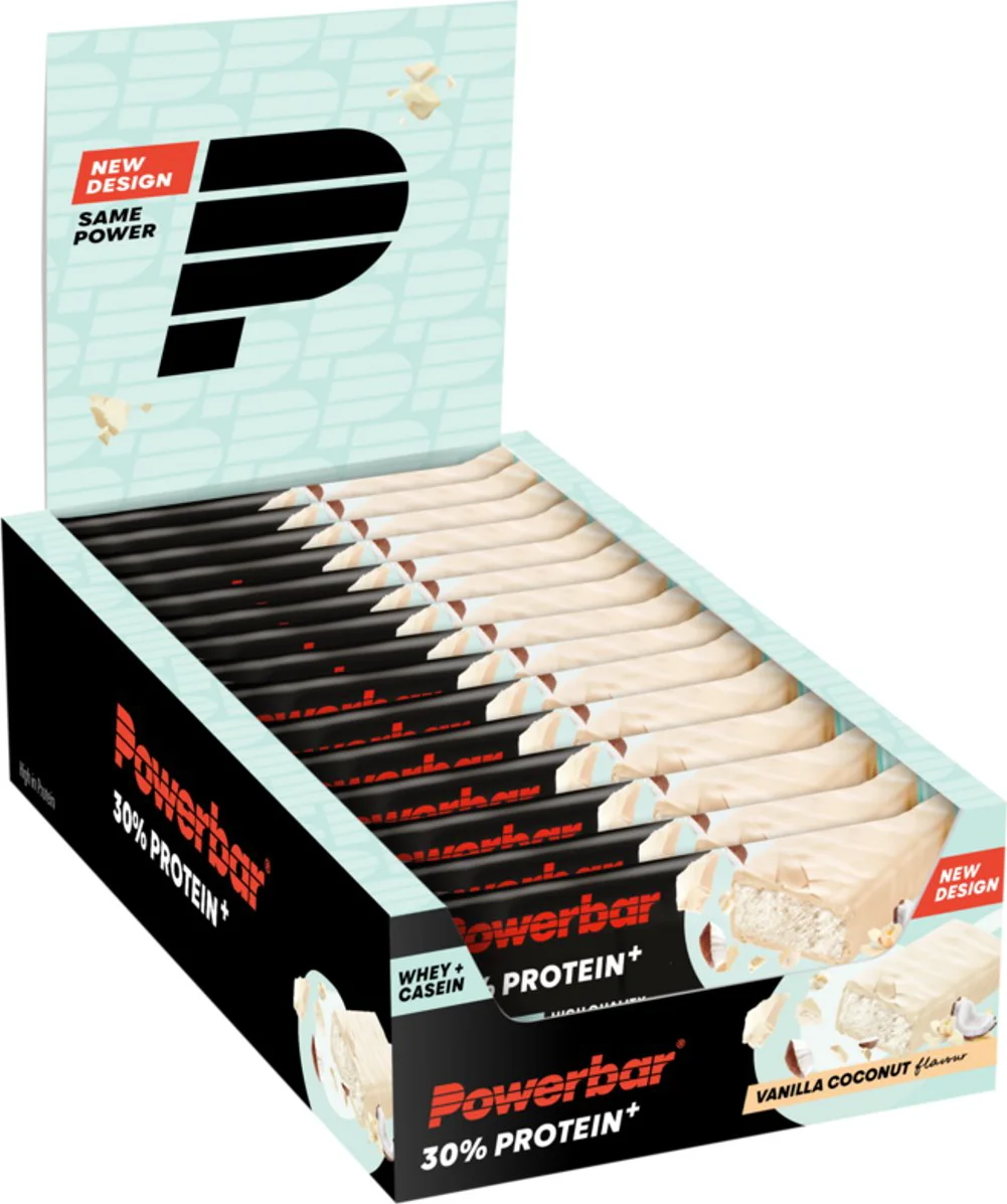 15x PowerBar Proteïne Plus 30% reep Vanilla-Coconut 55 gr