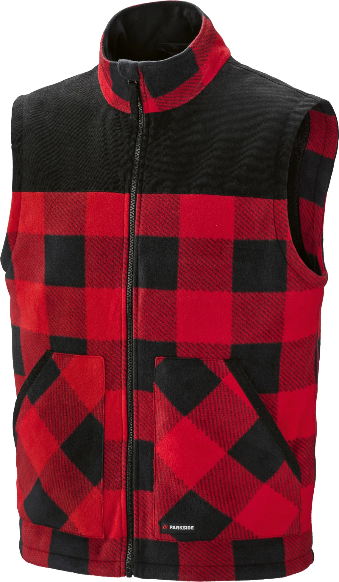 PARKSIDE Heren fleecevest (Rood, XXL)