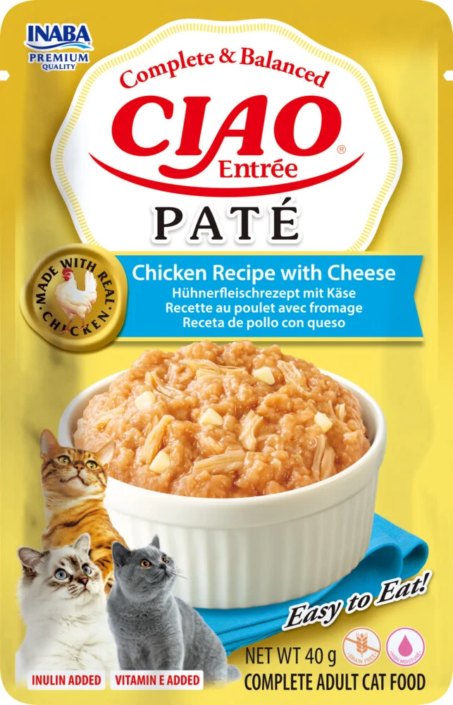 Ciao Kattenvoer Nat Entrée Paté Chicken & Cheese 40 gr