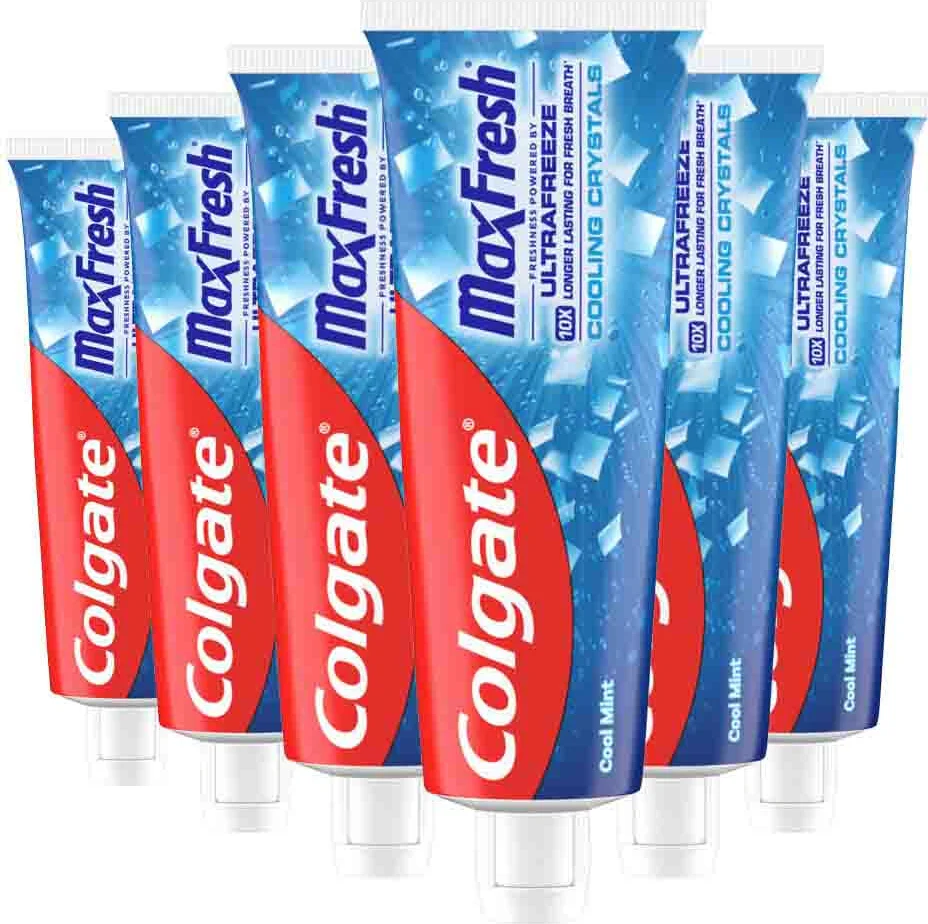 6x Colgate Tandpasta Max Fresh Cooling Crystals 75 ml