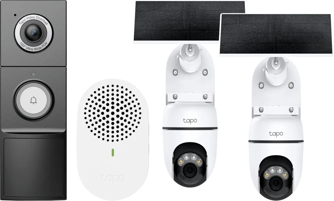 TP-Link Tapo C610 Solar Kit Duo Pack + D235 Smart Battery & Wired Doorbell