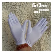 Vrouwelijke Handschoen - Dames Handschoen nieuw en hoge kwaliteit - Katoenen Handschoenen - Gezondheidszorg - Ziekenhuis - Beauty Center, Kapper - Jewelry - Gloves Cotton - Jewelry Glove - WIT Maat L 6Stuks/3Pairs