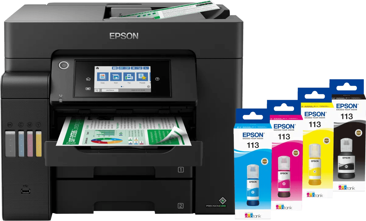 Epson EcoTank ET-5805 + 1 set extra inkt