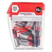 Milwaukee SHOCKWAVE™ IMPACT DUTY schroefbits TX50 x 25 mm VE=15 - 4932430892