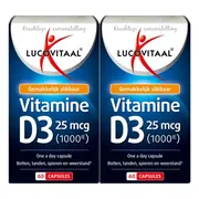 2x Lucovitaal Vitamine D3 25mcg 60 capsules
