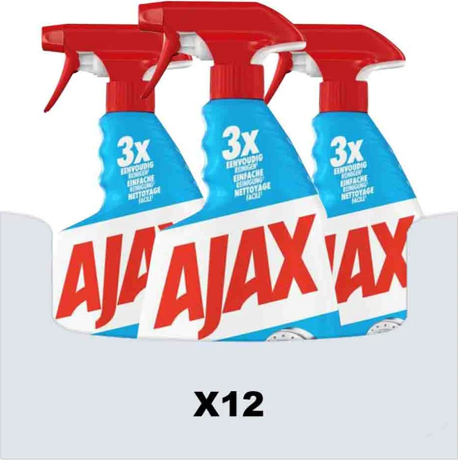 12x Ajax Spray Shower Power 750 ml