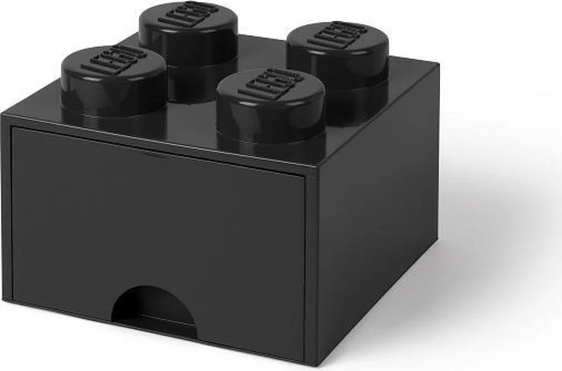 LEGO Bureaulade met 4 noppen - zwart
