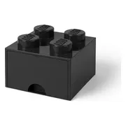 LEGO Bureaulade met 4 noppen - zwart