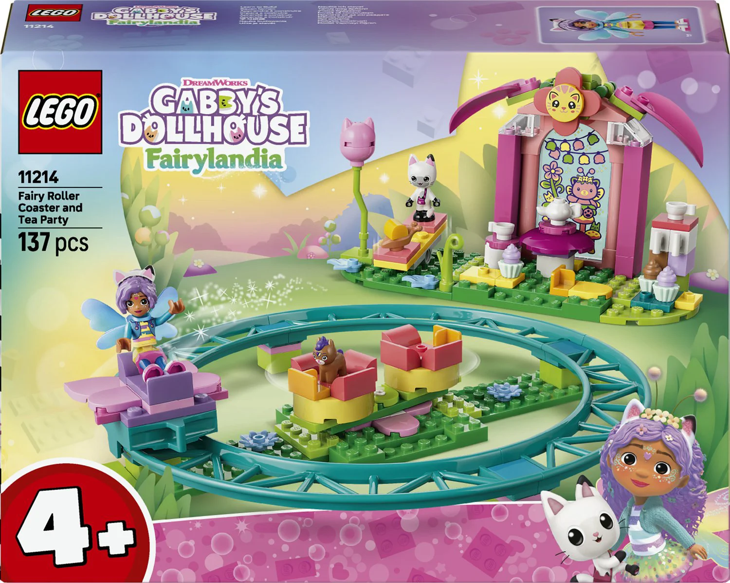 LEGO Gabby's Dollhouse Feeënachtbaan en theekransje 11214
