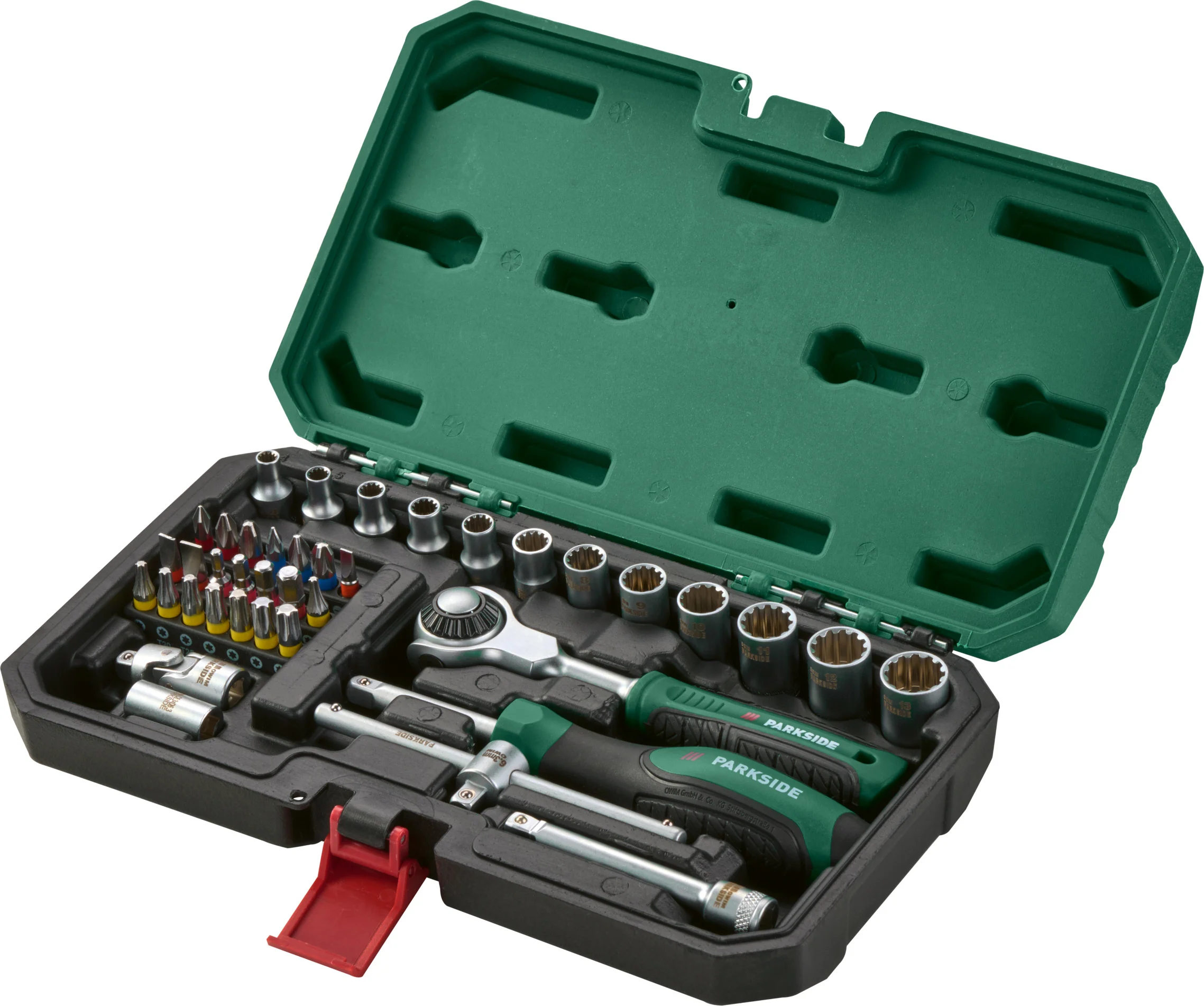 PARKSIDE Dopsleutelset met zwenkkopratel (Roto set 39-delig)