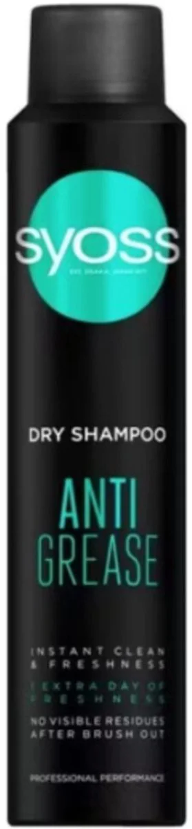 6x Syoss Anti Grease Droogshampoo 200 ml