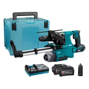 Makita HR012GU202 Accu combihamer + stofafzuiging XGT 40V Max 2x BL4040F