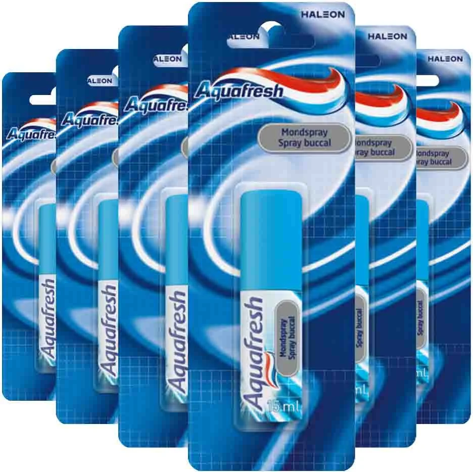 6x Aquafresh Mondspray Freshmint 15 ml