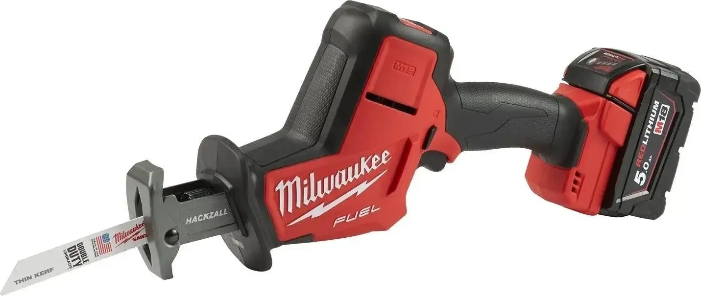 Milwaukee M18 FUEL™ FHZ-502X Accu Reciprozaag 22mm HACKZALL™ 18V 5.0Ah in HD-Box - 4933459885