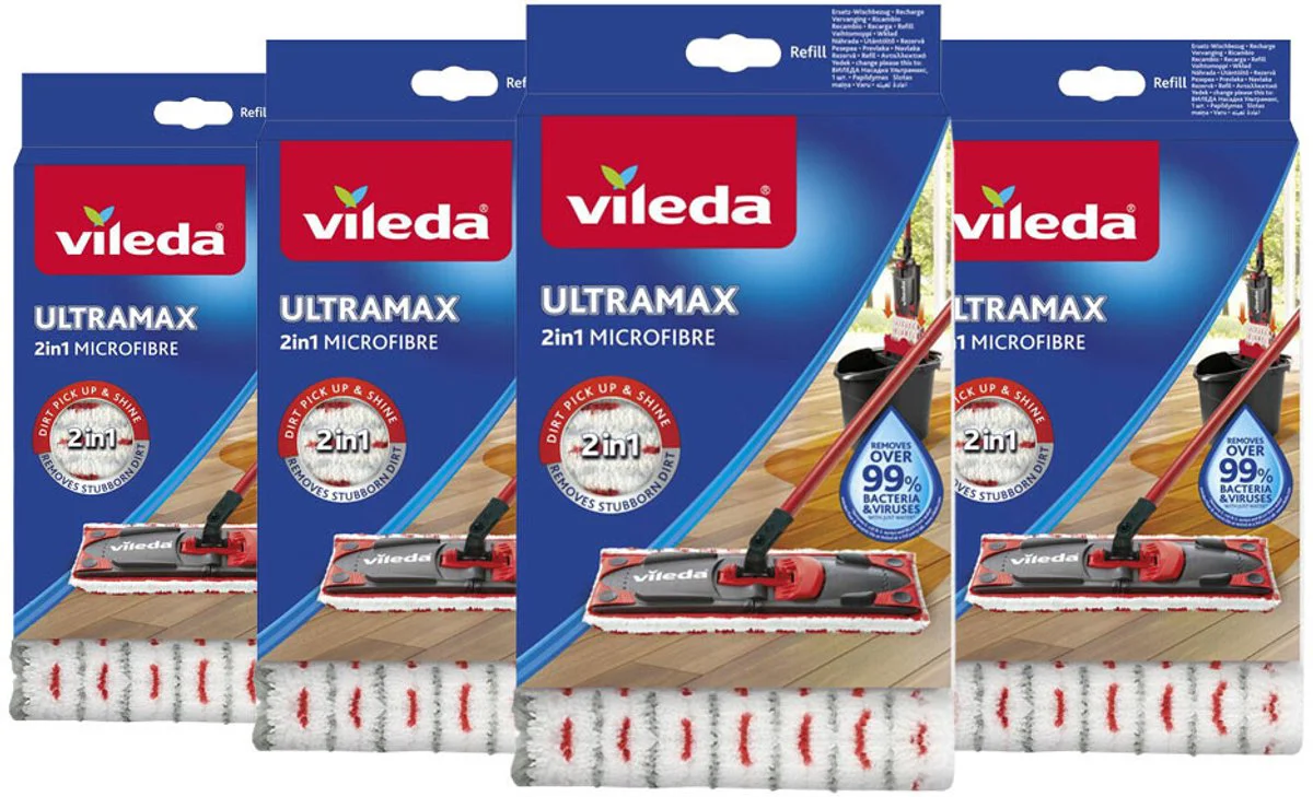 4x Vileda Ultra-Max Navulling