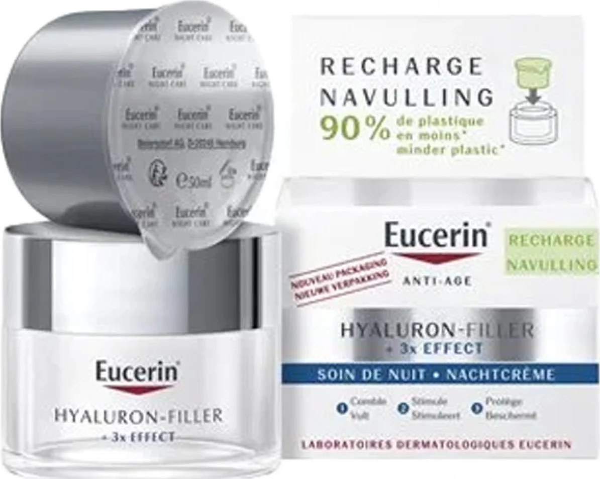 Eucerin Hyaluron-Filler/ Effect Nachtcrème Navulling 50 ml